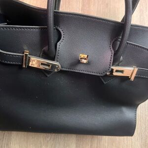 Elegant Black Satchel Bag